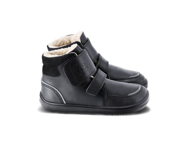 Be Lenka Detské zimné barefoot topánky Panda 2.0 - All Black
