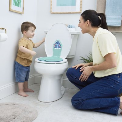 BRIGHT STARTS Toilettensitzverkleinerer zum Aufkleben Flip & Sit™ STITCH™ 18m+, bis 23kg