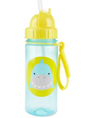 SKIP HOP Zoo Чаша със сламка PP без PVC и BPA Shark 12m+