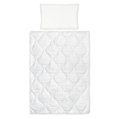 KLUPS Bettbezug + Kissen für Kinderbett Winter Lux Winter weiß 135 x 100 + 60 x 40 cm