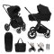 MUUVO Kombikinderwagen Quick 4.0 Classic Black Set 2in1