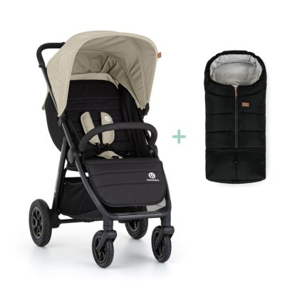 PETITE&MARS Kočárek sportovní Airwalk2 Sahara Beige + PETITE&MARS fusak Jibot