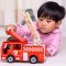 Bigjigs Toys Leseni gasilski avto