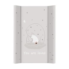 CEBA BABY Podložka prebaľovacia 2-hranná s pevnou doskou (50x70) Basic Polar Bears