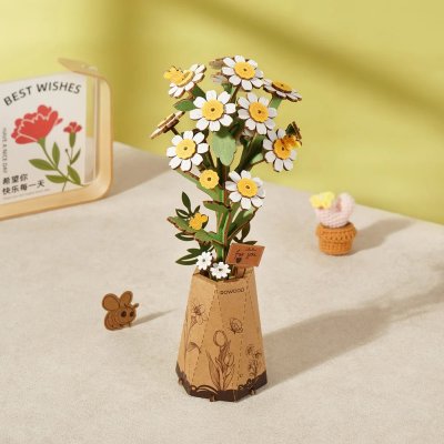 RoboTime 3D Holzbausatz Gänseblümchen