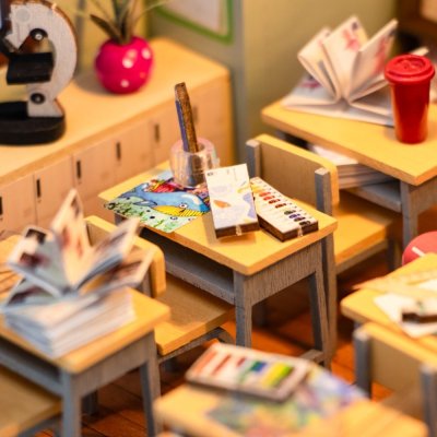 2Kids Toys Miniatyr dockhus Klassrum
