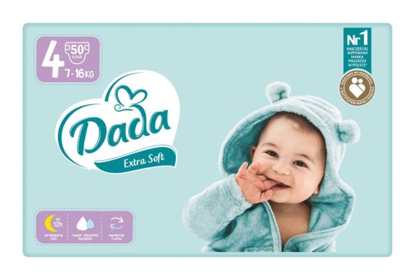 DADA Extra Soft Wegwerfwindeln 4 Maxi (7-16 kg) 48 Stk
