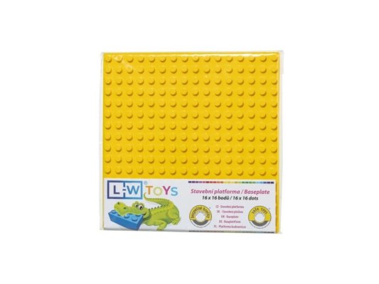 L-W Toys Podložka na stavění JUNIOR 16x16 punti gialla