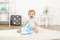 Couverture en peluche arc-en-ciel Lapin Pierre