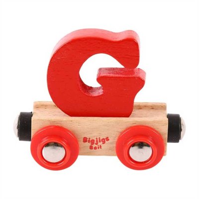 Bigjigs Rail Waggon für Holzeisenbahn - Buchstabe G