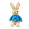 Lapin Pierre arc-en-ciel en tricot doux