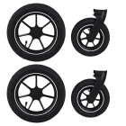 Roues pour poussettes et landaus
