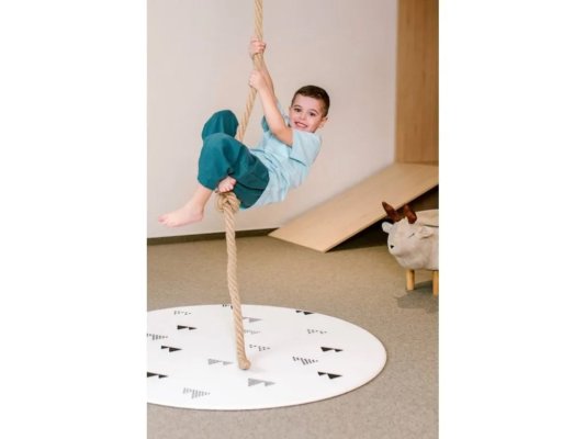 LALALU Podložka na hraní kulatá Little Mountain průměr 120 cm