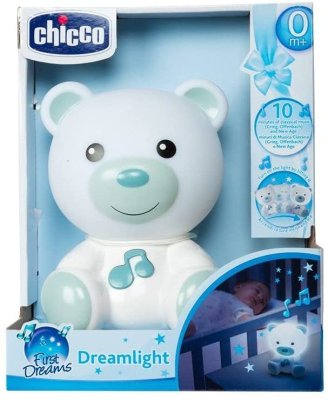 CHICCO Luz nocturna musical Osito azul 0m+
