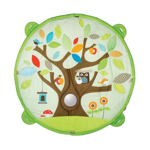 SKIP HOP Deka za igru 5 igračaka, jastuk Treetop Friends zeleno-smeđa 0m+