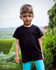 Dětské tričko, krátký rukáv, černé