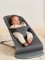 BABYBJÖRN Babywippe Bliss Anthrazit Petal Woven, dunkelgraues Gestell