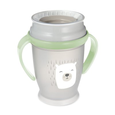 Cana LOVI 360˚ Junior 250 ml cu mânere Buddy Bear
