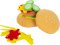 small foot Stoff-Hamburger mit Pommes