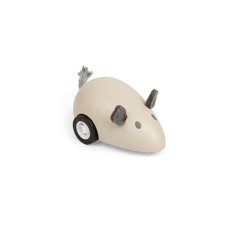 Bigjigs Toys Lesena igrača na navijanje Žival 1 kos Miška siva