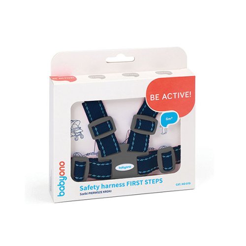 BABYONO Safety belts for children - blue 6m+