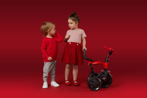 QPLAY Rowerek Trójkołowy Ant plus Blue, wiek 2 - 6 lat