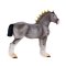 Mojo Cavalo Shire cinzento tordilho