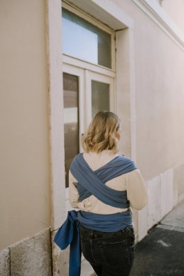 BOBA Nosidełko dla dzieci / chusta Classic Wrap - Navy Blue