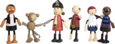 small foot Buigpoppen piratenfiguren