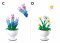 Sluban Flowers M38-B1077 Fleurs de printemps petit Présentoir de 6 pièces