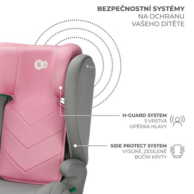 KINDERKRAFT Bilbarnstol i-Spark i-Size 100-150 cm Rosa