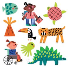 Puzzle Mudpuppy à assembler et à chercher "Musée d'histoire naturelle" 64 pièces