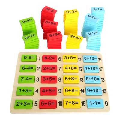 small foot Bunte Holz-Rechentafel Addition