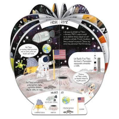 Pexi Boek uitvouwbare globe - Heelal