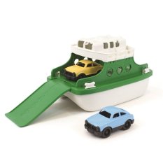 Green Toys Fähre grün-weiß mit Autos