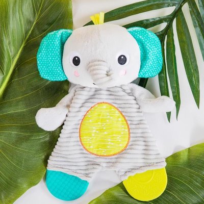 BRIGHT STARTS Giocattolo - massaggiagengive Snuggle&Teethe elefante 0 m+