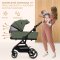 KINDERKRAFT SELECT Kinderwagen kombiniert Yoxi 2in1 Mystic Green