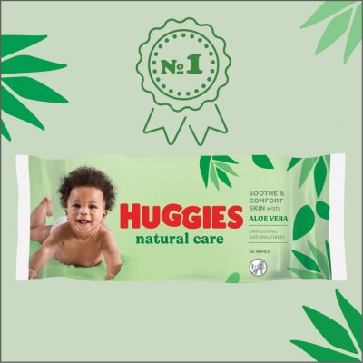 3x șervețele umede HUGGIES® Natural Triplo 56x3 buc