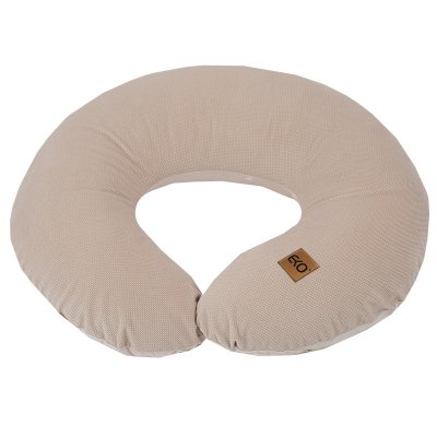 EKO Stillkissen klein VELVET Bees Beige 60x60 cm