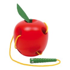 small foot Holz Einfädelspiel Apfel