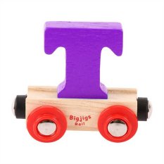 Bigjigs Rail Waggon für Holzeisenbahn - Buchstabe T
