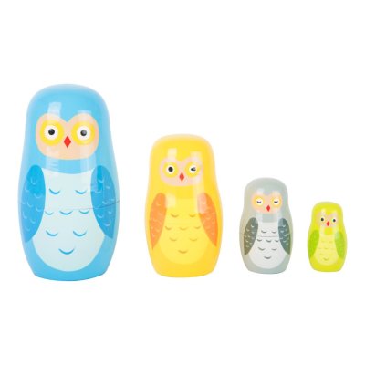 small foot Matroschka Eulen Familie