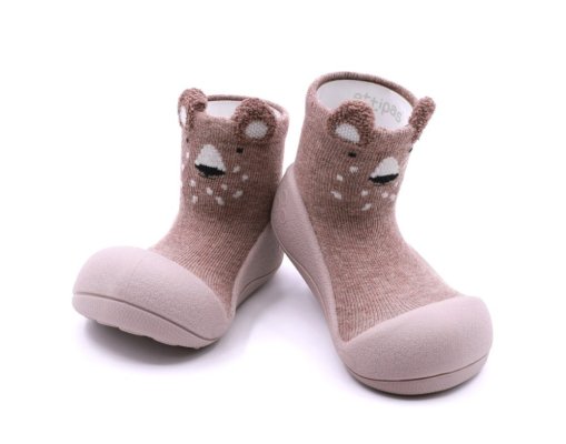 ATTIPAS Botičky Zootopie Bear A21ZO Beige M vel.20, 109-115 mm