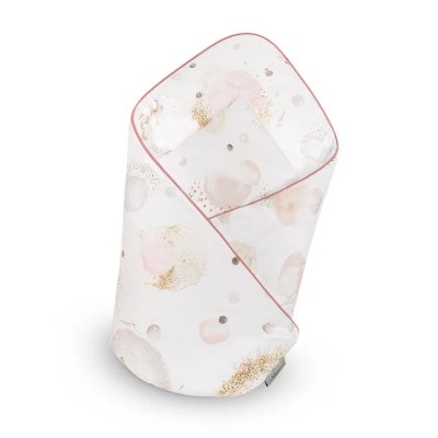 BELISIMA Cotton swaddle with coconut removable insert Bubbles 75x75 cm