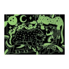 Puzzle Mudpuppy Predadores da vida selvagem - brilha no escuro 100 peças
