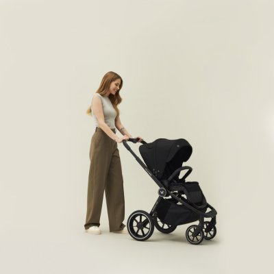 MUUVO Kombikinderwagen Quick 4.0 Classic Black Set 2in1