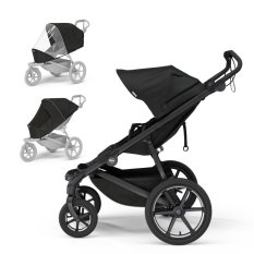 THULE Sports rattaat Urban Glide 4-pyöräinen musta setti M