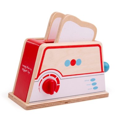 Bigjigs Toys Holz-Toaster mit Punkten