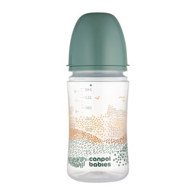 CANPOL BABIES Anti-Kolik-Flasche EasyStart Mountains 240 ml grün