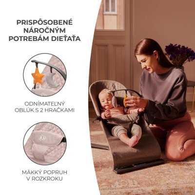 KINDERKRAFT Babywippe Mimi Beige, bis 9 kg